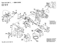 Bosch 0 601 931 542 GBM 12 VES Batt-Oper Drill 12 V / GB Spare Parts GBM12VES